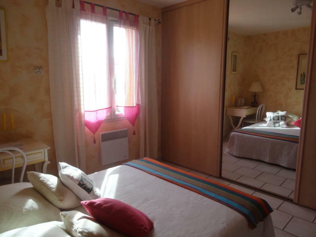 Deux Chambres Chez L'Habitant Dans Villa De Charme Avec Piscine Et Proche Mer Cuers Exterior photo